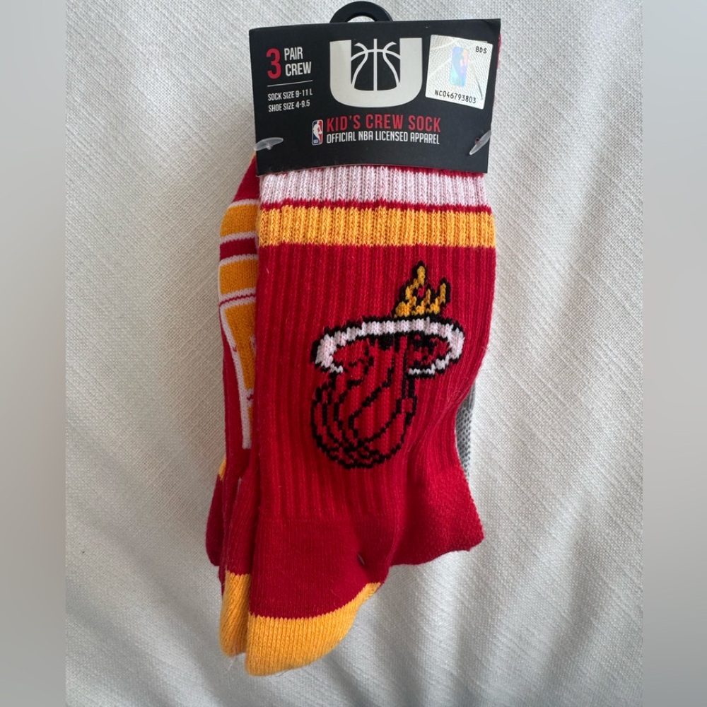 Boys Miami Heat Socks